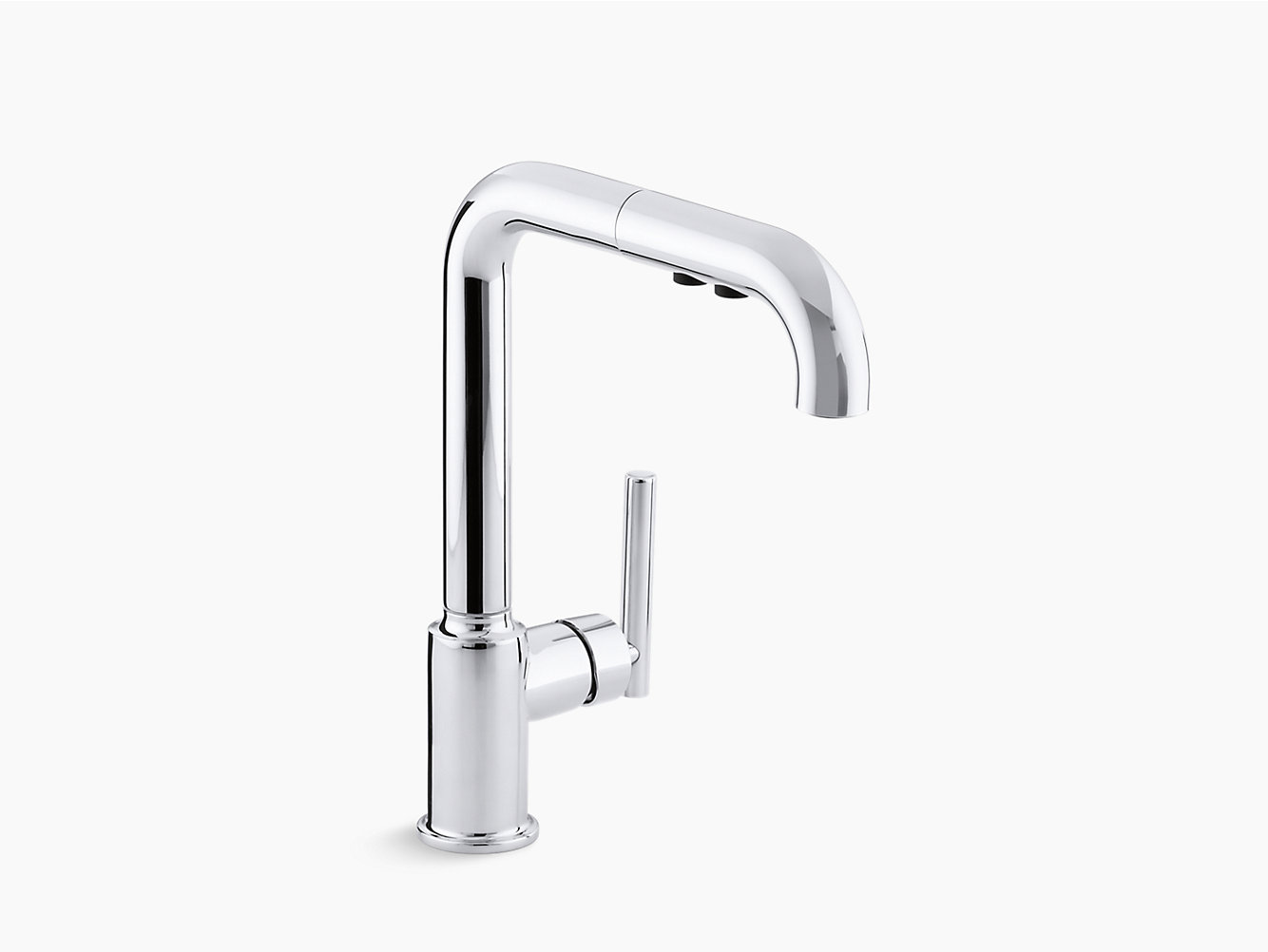 K 7505 Purist Single Handle Pull Out Spray Kitchen Sink Faucet